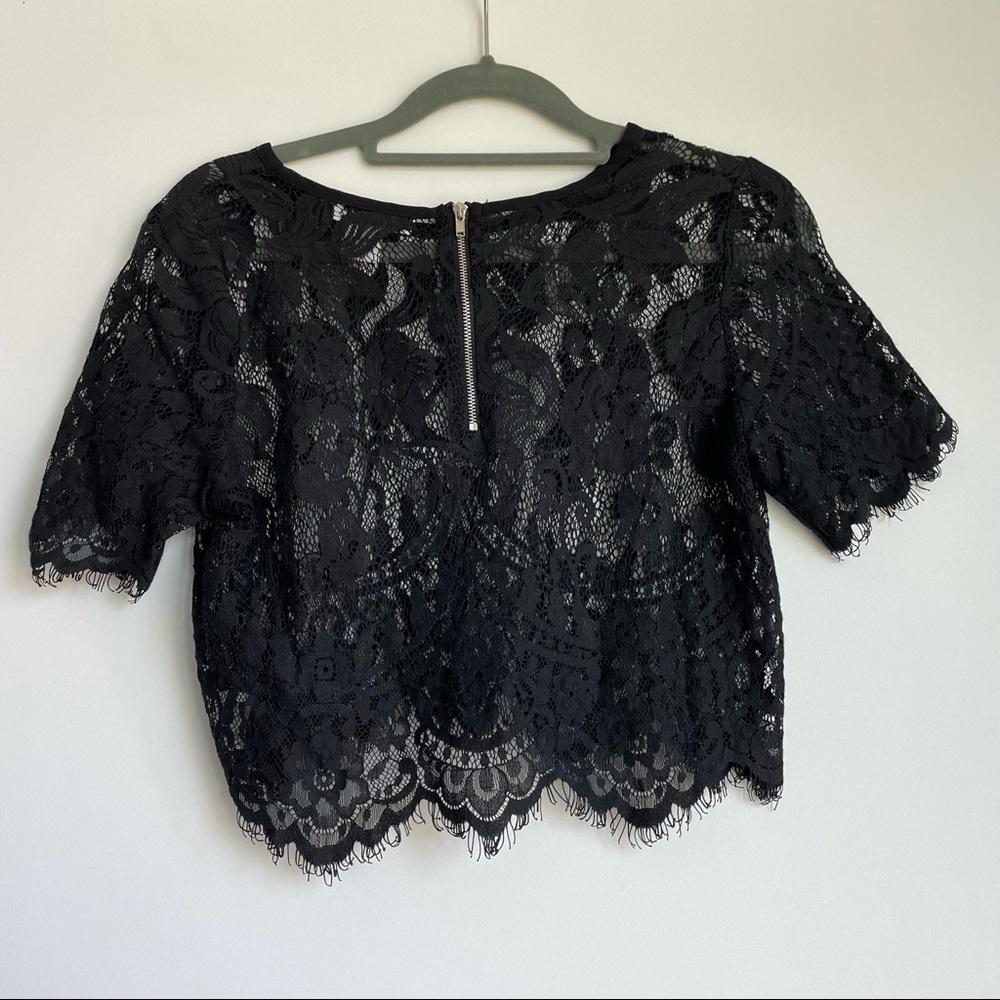 Glamorous Lace Cropped Top S
